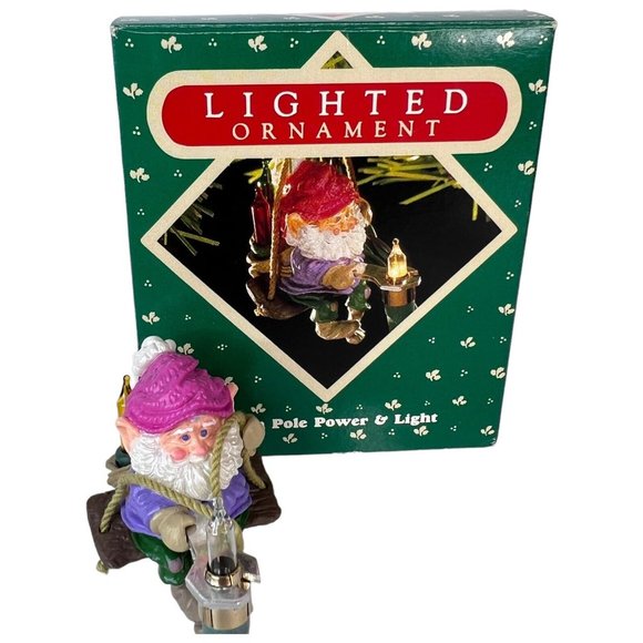 Vintage Hallmark Keepsake North Pole Power And Light Ornament Magic Lighted 1987 - Picture 1 of 7